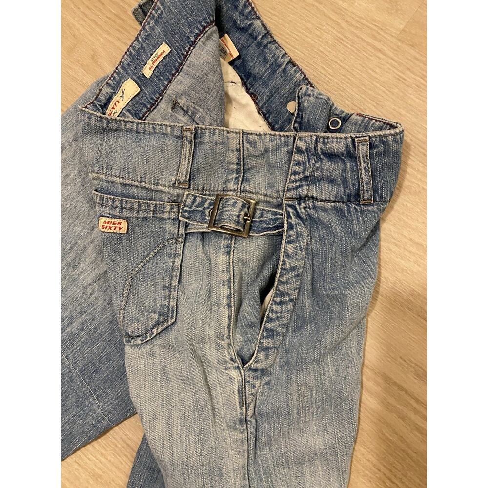 Vintage Miss Sixty Slimhinda Low Rise Bootcut Flare Jeans 26 Italy Y2K Festival - Picture 4 of 13